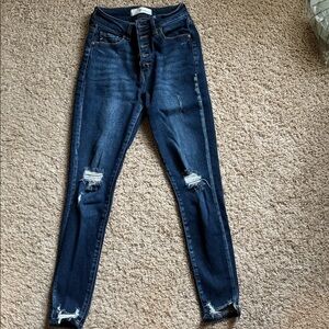 KanCan Dark Blue High Rise Jeans